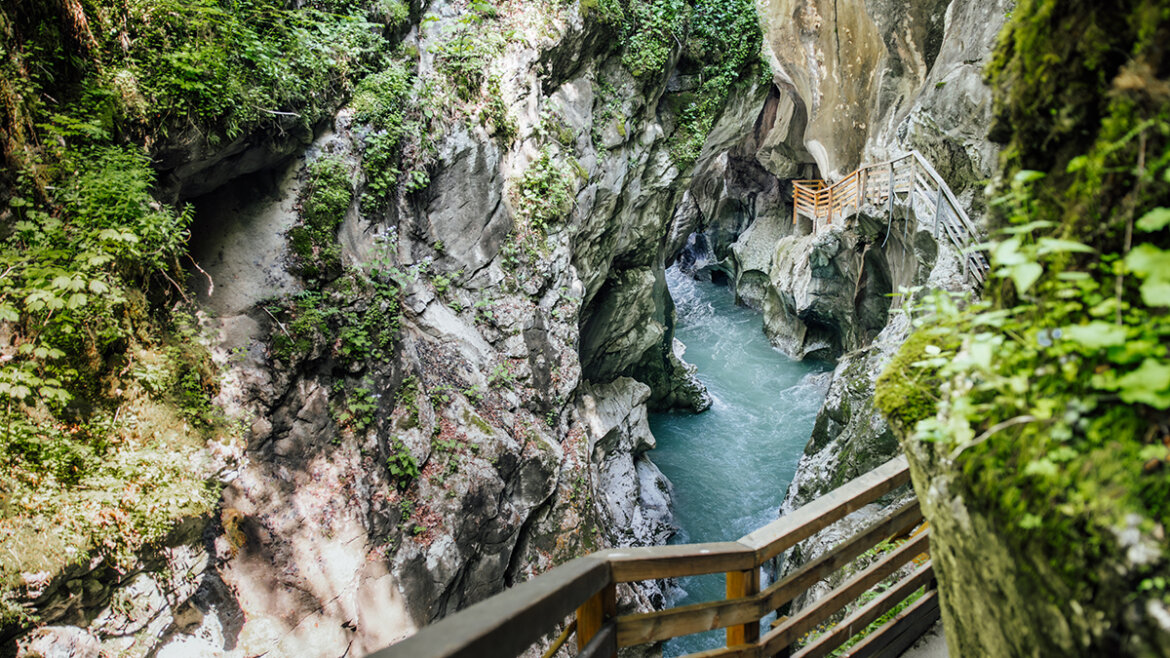 Lammertalská soutěska "Lammerklamm" v Tennengau