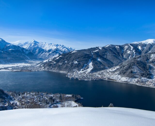 Zimní pohled na Zell am See-Kaprun