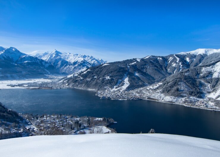 Zimní pohled na Zell am See-Kaprun