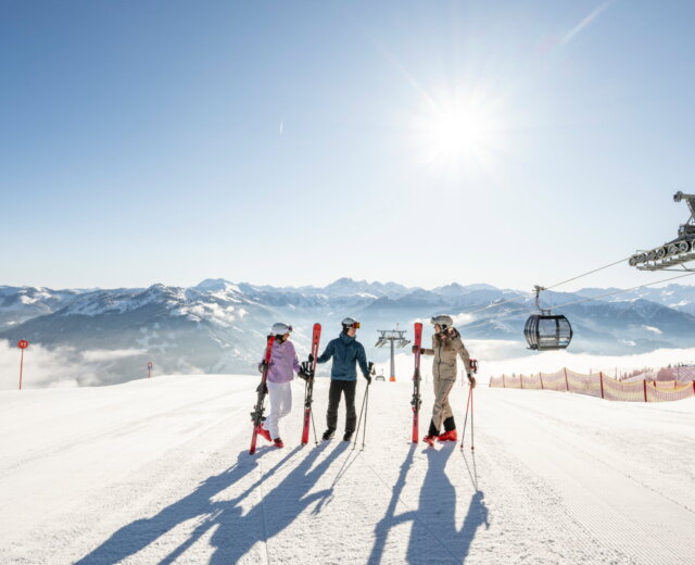 Grossarltal-skifahren-sonne© LorenzMasser Vysoko nad Grossarltalem si užijete slunce i sníh