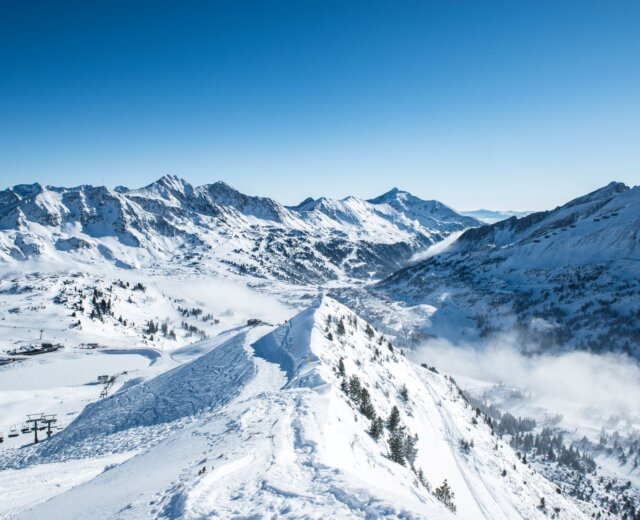 Zimní panorama v Obertauern