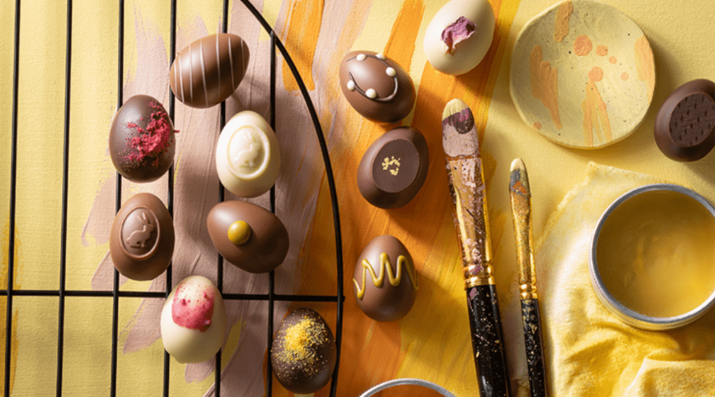 Cukrárny v Salcbursku nabízejí široký sortiment nejrůznějších velikonočních sladkostí, jako například zdobená velikonoční vajíčka z čokolády