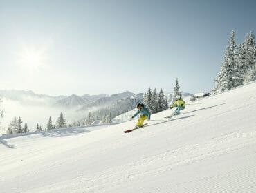 Lyžařská hora Hochwurzen ve Schladmingu-Dachsteinu je proslulá krásnými sjezdy