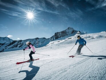 Sjezdovka na ledovci na Kitzsteinhornu