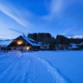 Scharglerkeusche in Stranach befindet sich in Mariapfarr und ist das Haus der Vorfahren von Joseph Mohr. Er verfasste den Text von “Stille Nacht!” in Form eines Gedichtes in 1816 in Mariapfarr im Salzburger Lungau.