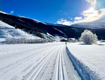 Upravená běžecká stopa v Raurisertalu