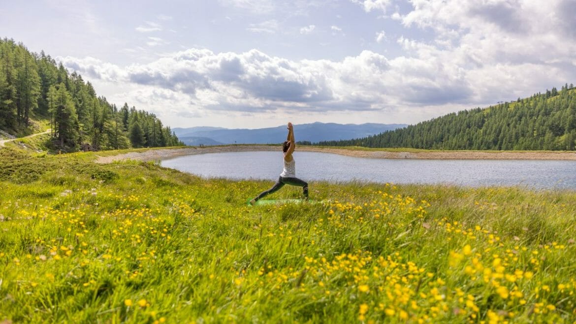 V Salcburském Lungau najdete spoustu krásných míst, kde si můžete zacvičit v klidu například jógu