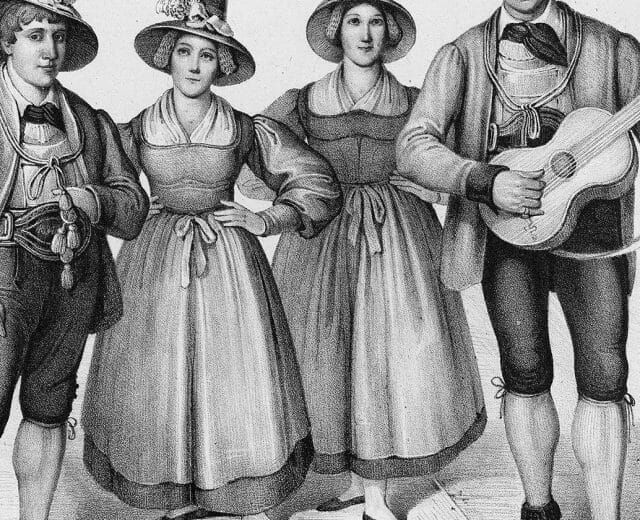 ©-Privatarchiv-Martin-Reiter-Rainerfamily1839-New-York-3-1772×840 Dobový obraz rodiny Rainerů, kteří pomohli k rozšíření koledy Tichá noc, svatá noc, po světě