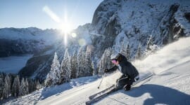 Překrásné kulisy pro zimní sporty v Dachstein West