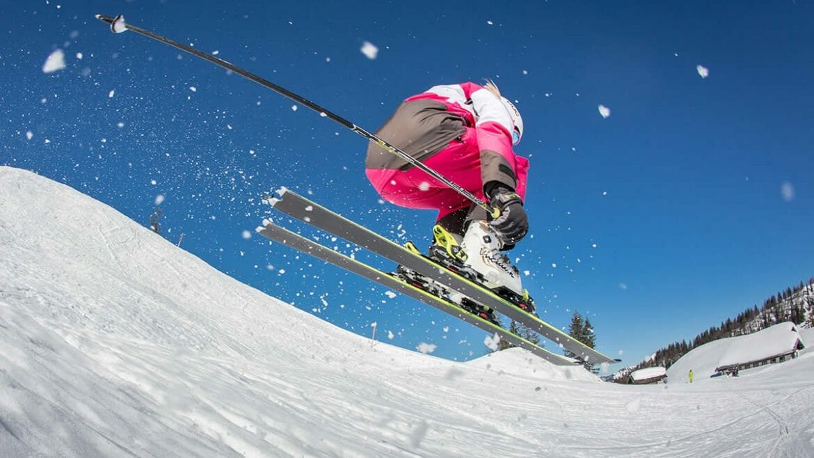 Tréninková trať u chaty Rottenhofhütte v Annabergu je největší výzvou pro odvážné a zkušené lyžaře.