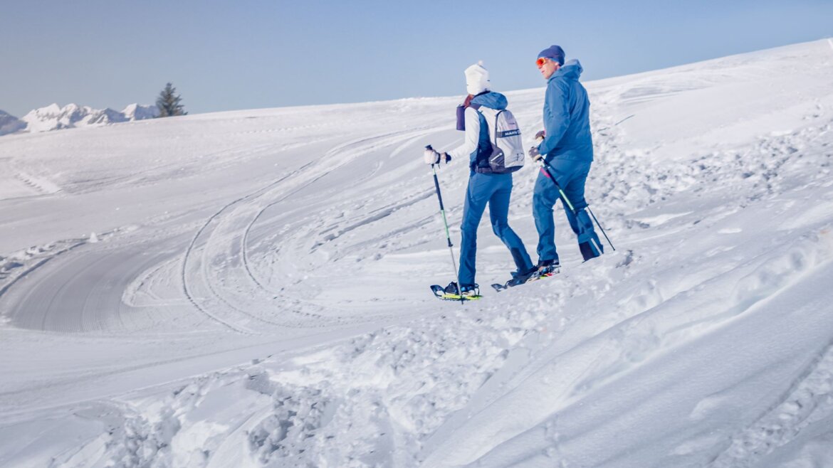 Turistika na sněžnicích je v Dachstein West oblíbenou aktivitou