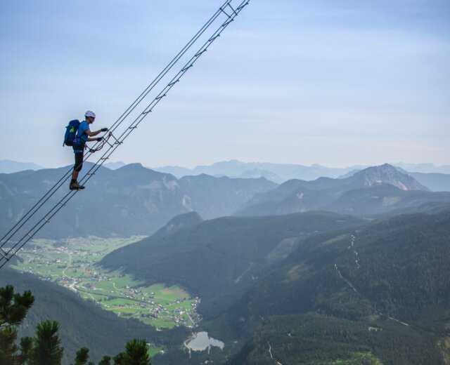 Himmelsleiter am Donnerkogl in GosauFoto: RudiKainPhotografie Ferrata na Donnerkogelu v Gosau