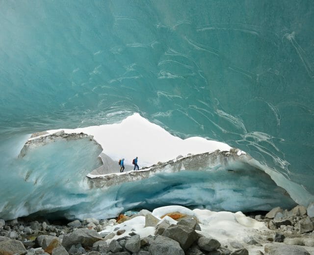 Gletscher Eisdecke Ledovec v Národním parku Vysoké Taury