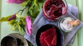 Nakládaná červená řepa s pikantní chutí rozzáří Váš talíř sytě rudou barvou