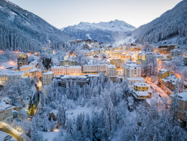 Pohled na Bad Gastein v zimě