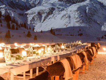 Večeře za svitu měsíce ve Sportgasteinu