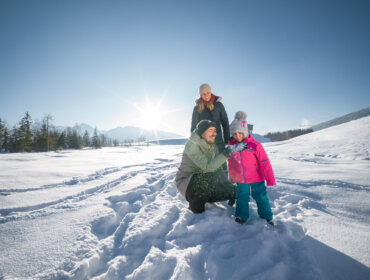 Dovolená s dětmi v zasněženém Prázdninovém regionu Národní park Vysoké Taury