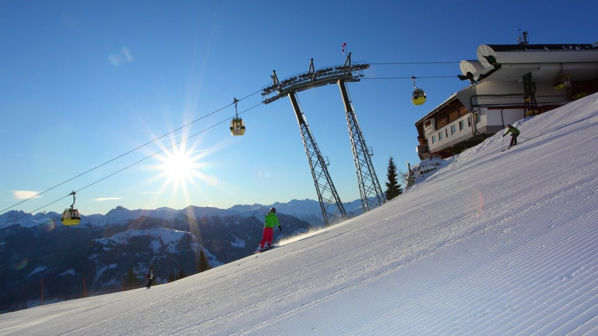 Skikeriki a lyžařská houpačka Grossarltal Dorfgastein 