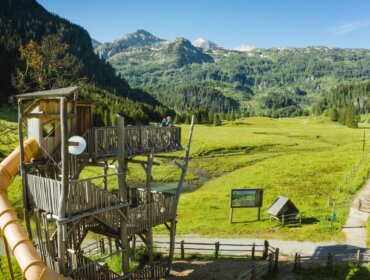 Alles Alm v Radstadtu na pastvinách je příjemným místem pro rodinný výlet