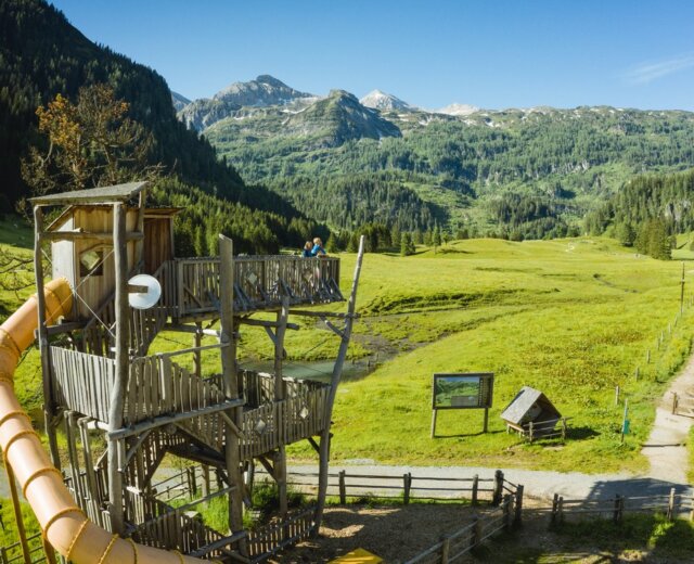 AllesAlm Alles Alm v Radstadtu na pastvinách je příjemným místem pro rodinný výlet