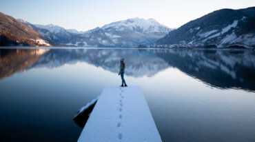 Winter, Steg, Zeller See