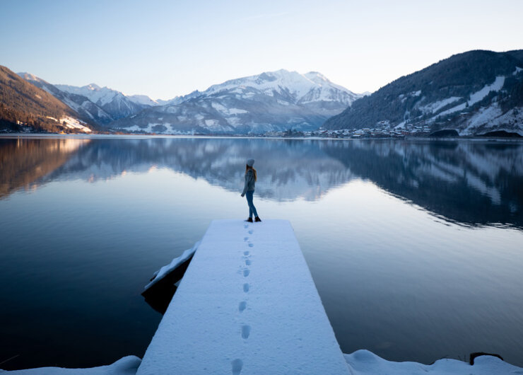 Winter, Steg, Zeller See