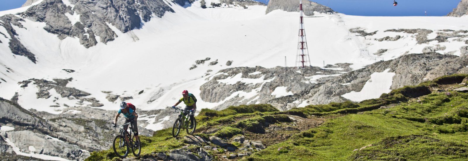 Action auf den Kitzsteinhorn-Trails.