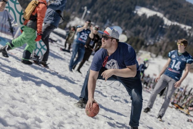 Ben Garland, Flachau, Winter Football Action (c) SalzburgerLand Tourismus:LUX FUX Media