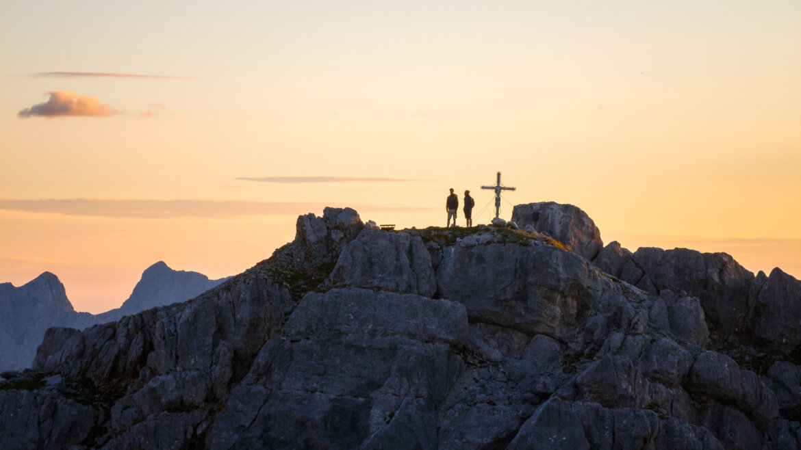 Die Leoganger Steinberge im Morgenlicht