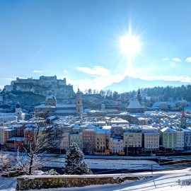 Stadt Salzburg im Winter