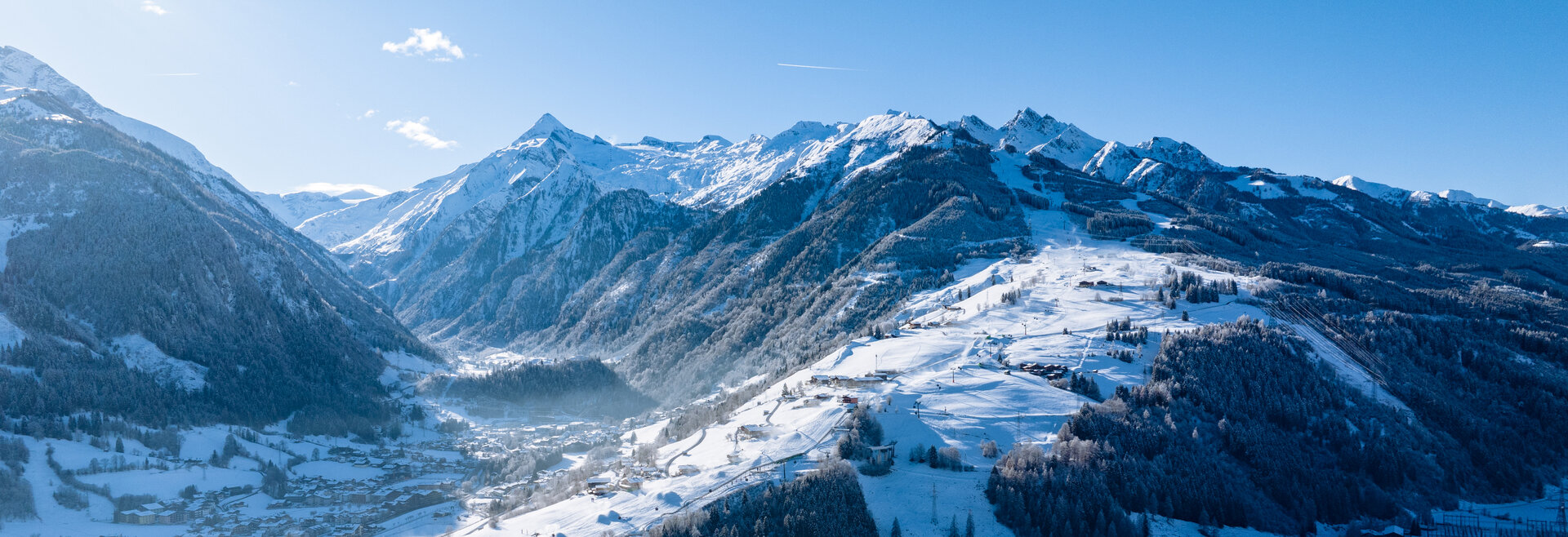 Glezscherskigebiet und Maiskogel Kaprun im Winter