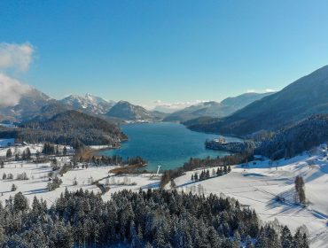 Winterpanorama des Fuschlsees