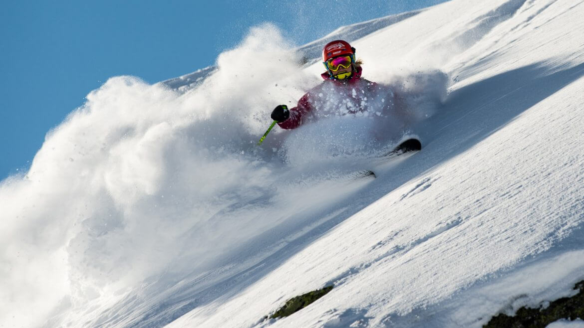 Freerider im Pulverschnee