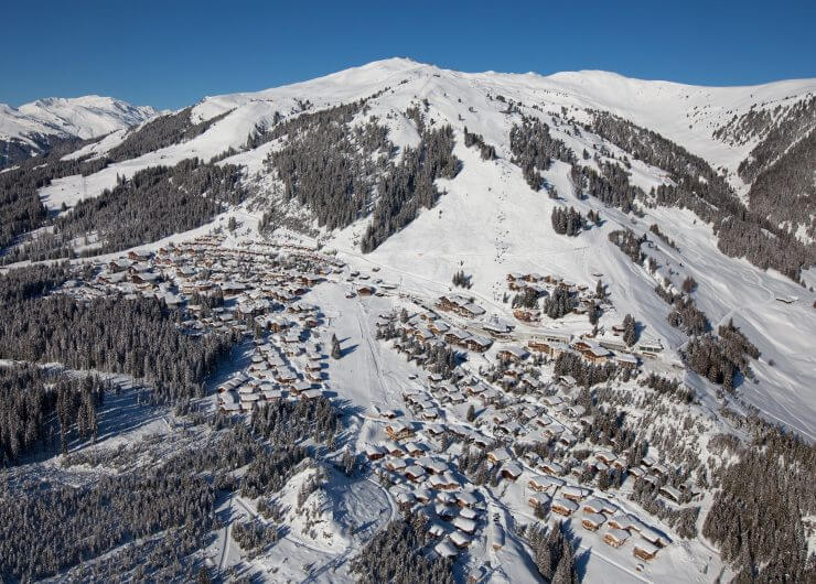 Ortsansicht Königsleiten Winter.