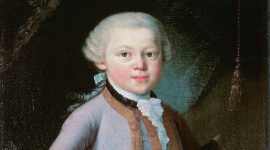 Wolfgang Amadeus Mozart als sechsjähriger Bub