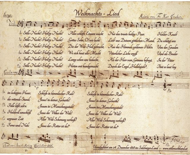 Liedtext Stille Nacht