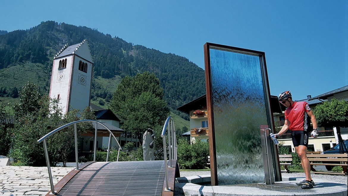 Das Fuscher Ortszentrum.