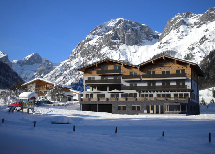 Der Lämmerhof in St. Martin am Tennengebirge liegt idyllischer in tiefverschneiter Winterlandschaft