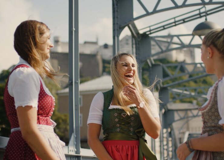 Bauernherbst im SalzburgerLand, drei Damen im Dirndl