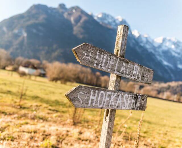 Wegweiser in der Landschaft