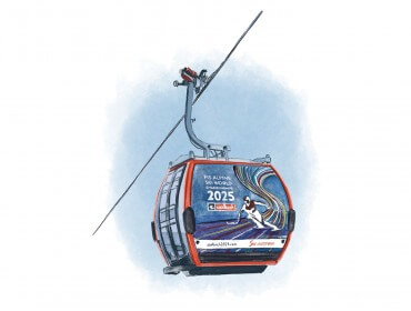 Saalbach Gondel Ski-WM 2025 (c) SLTG