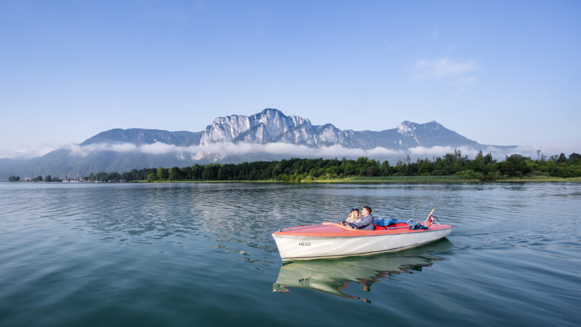 Bootfahrt am Mondsee