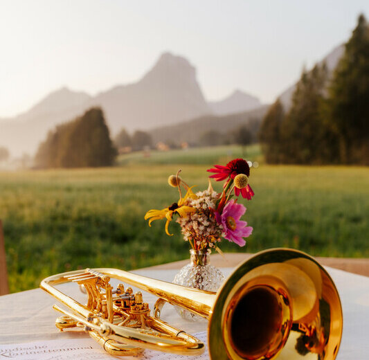 Musik im Bauernherbst Bauernherbst im SalzburgerLand, Trompete im Vordergrund
