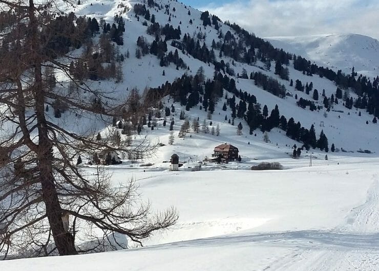 Loipe mit Mehrlhütte - Foto Gemeinde Thomatal