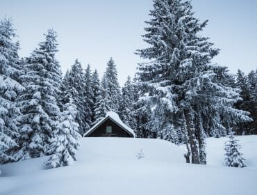 Mountain hut Winter in SalzburgerLand