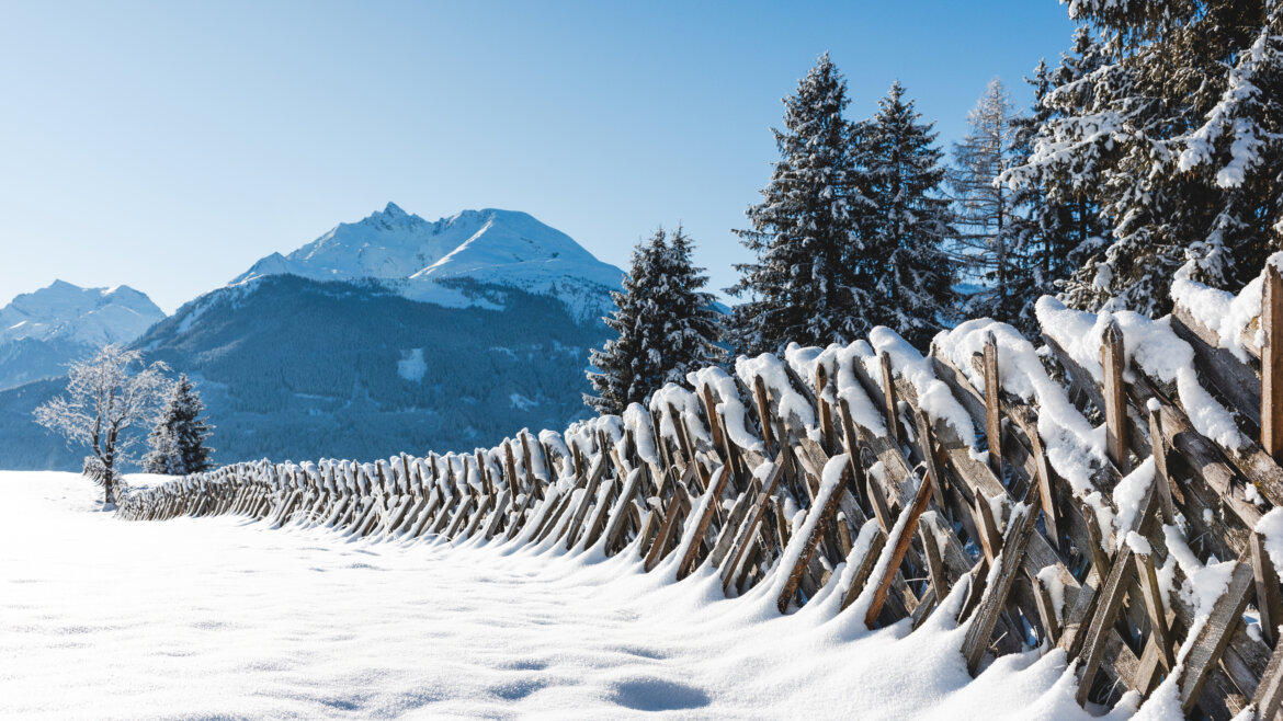 (c) Mathäus Gartner Wooden fence in snowcoverd land (Enlarged view)