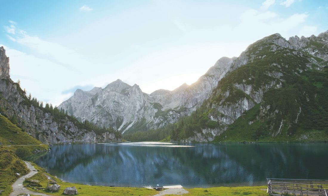 © SalzburgerLand Tourismus - Ideenwerk werbeagentur Gmbh - Bergsee vor Berkulisse