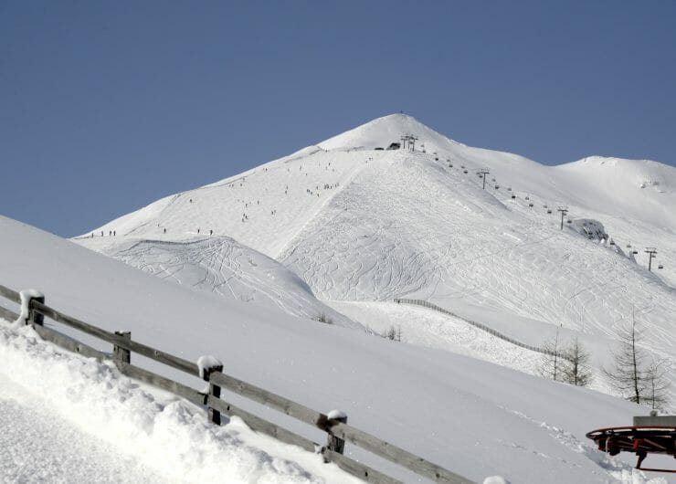 Skislope in Mauterndorf in winter