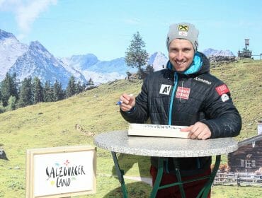 Marcel Hirscher at home on the Stuhlalm