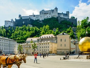 Fortress Hohensalzburg - view from Kapitelplatz